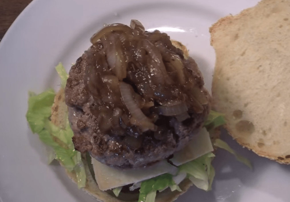 receta hamburguesa cebolla caramelizada el cocinero fiel